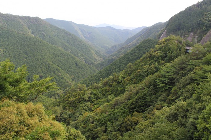 果無山脈の山並み