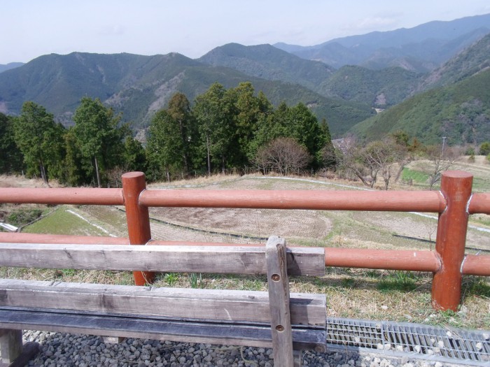 高原の休憩所からの眺め