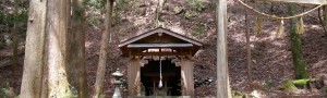廃村に残る湯川王子社